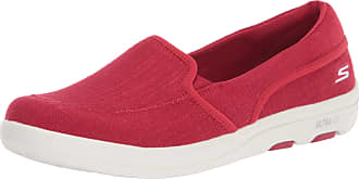 red sketchers for women