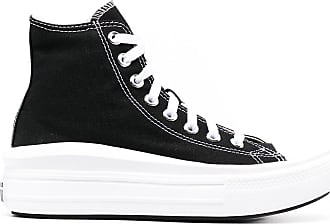 converse all star low platform trainers black mono