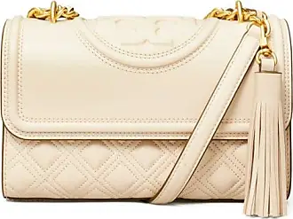 NWT TORY BURCH Mini McGraw Dragonfly Tote Shoulder X-Body Bag In BRIE Cream  Gold