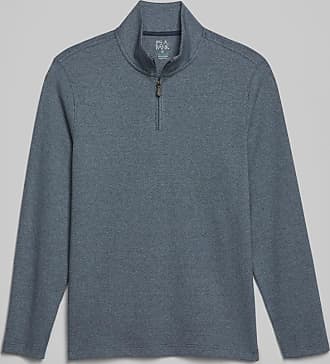 Jos. A. Bank Tailored Fit 1/4 Zip Jacquard Pullover - Big & Tall