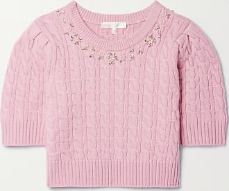 A.P.C Alissandre Openwork Cable-Knit Jumper - Pink