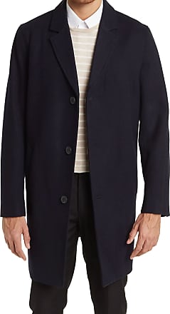 Cole Haan Men Outerwear 34-Inch Car Coat with Removeable Scarf
