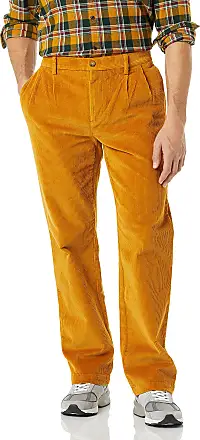 Essentials Men's Pleated Classic-Fit Stretch Corduroy Chino