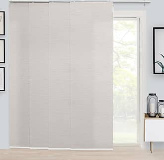 Chicology Embossed Textured Weave Fabric, Room Divider Vertical Patio, Sliding Glass Door Blinds, W:46-86 x H: Up to-96 inches, Dried Sage (Light Filtering)