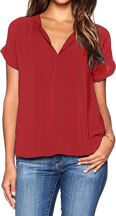 Vera Mont Short Sleeved Blouse red casual look Fashion Blouses Short Sleeve Blouses 