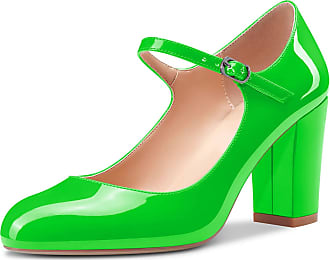 Dora leather Mary Jane pumps EU 37.5 Green THE OUTNET.COM Women Shoes High Heels Heels Heeled Pumps 