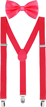 Men's Premium Y-Back Button and Clip Convertible Light Pink Suspenders Accessoires Riemen & bretels Bretels 