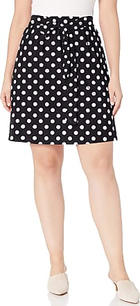 Star Vixen Womens Plus Size Knee Length Slimming Colorblock Ponte Knit Pencil Skirt with Back Slit