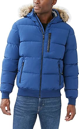 Nautica Mens Poly Stretch Zip Jacket with Hood 