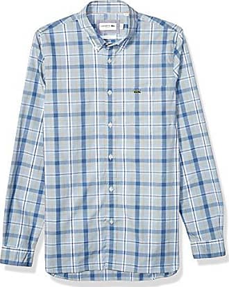 pujingge Mens Casual Collared Checked Short Sleeve Plaid Button Down Shirt 