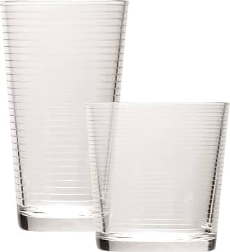 Clear Soiree Double Old Fashioned Whiskey Glasses 15 oz Set of 6 