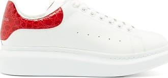 alexander mcqueen red and white shoes