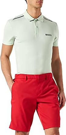 BOSS by HUGO BOSS Shorts aus Performance-Stretch mit charakteristischen Streifen und Logo in Rot für Herren Herren Bekleidung Kurze Hosen Freizeitshorts 