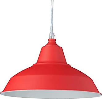 Bamyum Leuchtturm Hängelampe Rot Ø34 cm E27 Fassung Pendelleuchte