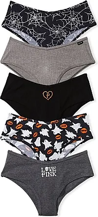  Victorias Secret Cotton Logo Thong Panty Pack, Underwear For  Women, 4 Pack, Medium Heather Grey