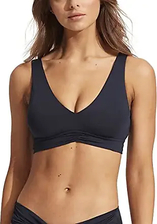  Seafolly Women's Standard DD Cup Double Wrap Front Bra Bikini  Top Swimsuit, Eco Collective True Navy, 4 : Clothing, Shoes & Jewelry