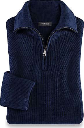 Hailys Baumwolle Strickpullover Sweatshirt Pullover Troyer für Herren in Blau 
