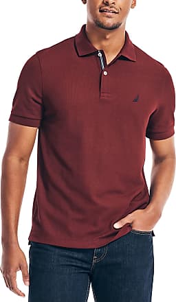 Nautica Men's Classic Short Sleeve Solid Cotton Pique Polo Shirt