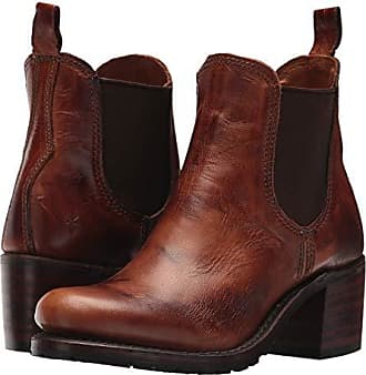$300 Frye Women's Cognac Leather Zip Chelsea Boot