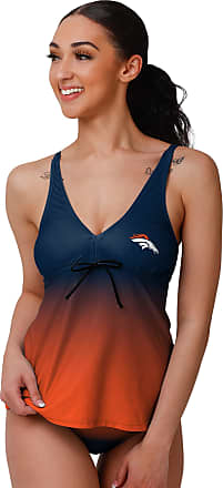 FOCO Denver Broncos NFL Womens Team Stripe Property of V-Neck T-Shirt