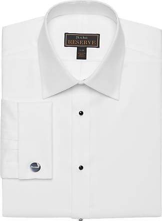 Jos. A. Bank Mens Reserve Collection Traditional Fit Point Collar Formal Dress Shirt - Big & Tall, White, 17 1/2x37 Tall