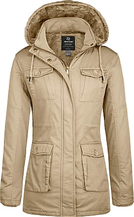 Wantdo Boys Winter Warm Fleece Coat Thickened Cotton Padding Jacket Windproof Outerwear Coat Outdoor Hooded Jacket 