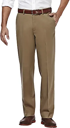  Haggar Mens Stretch Corduroy Expandable Waist Classic Fit  Flat Front Pants