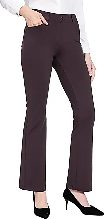  BALEAF Women's Straight Wide Leg Yoga Pants V Crossover High  Waist Bootcut Workout Leggings with Pockets Open Bottom Cocoa Brown XS :  Clothing, Shoes & Jewelry