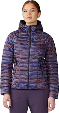 Mountain Hardwear Men's Mountain Stretch Hoody, Black Paintstrokes Print,  Small at  Men's Clothing store