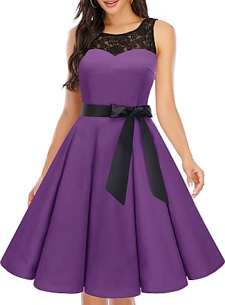 Artigiano Artigiano Size 14 Ladies Dress Purple Flowers 98% Quality Cotton with Lining 