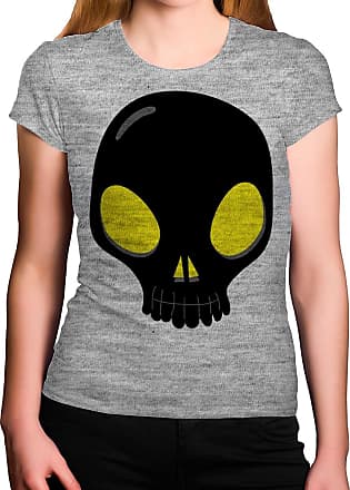 CAMISETA JOHN JOHN SKULL AMÉRICA ESTAMPA CAVEIRA FEMININA - Preto