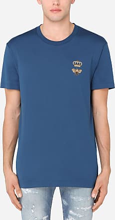 Dolce & Gabbana Baumwolle T-shirts in Blau für Herren Herren Bekleidung T-Shirts Kurzarm T-Shirts 