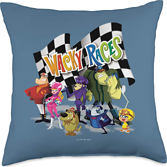 Hanna-Barbera Wacky Races Dick Dastardly Going to Win Throw Pillow 18x18 Multicolor 