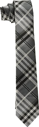 Geoffrey Beene Mens Petros Plaid II Tie, Gray, Regular