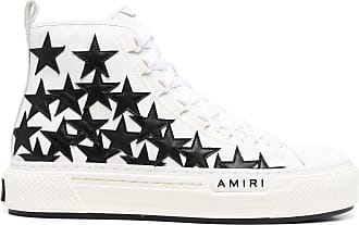 Amiri star print hi-top sneakers - men - FabricCalf Leather/Calf Leather/Rubber/Fabric - 40 - White