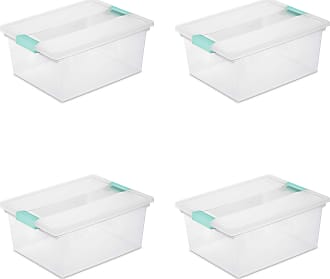 Sterilite Clear Plastic Stackable Storage Container Bin Box Tote with Clear  Latching Lid Organizing Solution for Home & Classroom, 12 Pack