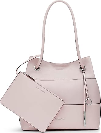 Calvin Klein, Bags, Calvin Klein Purse Pink White Beige And Gold Medium  Size