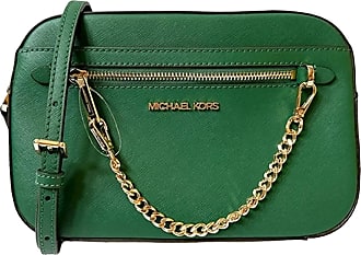 NEW Michael Kors Jet Set Large Saffiano Leather Crossbody Bag in Olive  Green