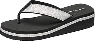 Dunlop Womens Chiffon Bow Toe Post Flip Flop Pool Beach Shoe Sandal Size 3-8 