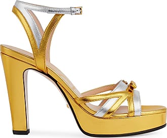 gucci gold platform shoes