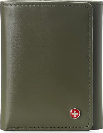Alpine Swiss Mens Oliver RFID Safe Minimalist Front Pocket Wallet Smooth  Leather Comes in a Gift Box