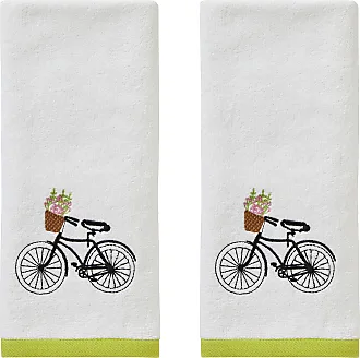 SKL Home Farmhouse Bee 100% Cotton 2-Pack White Hand Towel