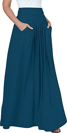 koh koh Womens Long Flowy Cute Modest High Waist Floor Length Pockets Maxi  Skirt : : Clothing, Shoes & Accessories
