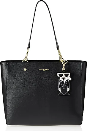 KARL LAGERFELD K/ARCHIVE FAN TOP HANDLE, Black Women's Handbag