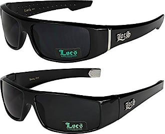 4er pack Locs 9041 Choppers unisexe lunettes lunettes de soleil hommes femmes noir 