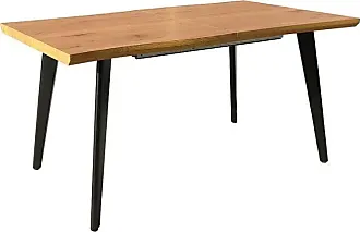 Table à manger extensible avec 2 plateaux supplémentaires en bois - 12  couverts - L 140/272 x P 80 x H 76 cm