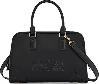 MCM Klara Visetos Black Medium Hobo Bag at FORZIERI