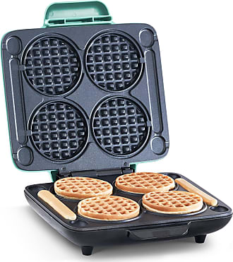 Renewed Eggs & other on the go Breakfast Dash DMS001WH Mini Maker Electric Round Griddle for Individual Pancakes White Included Recipe Book Cookies Lunch & Snacks with Indicator Light 