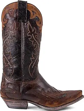Sendra Boots Bottes de cowboy 2605 en noir avec tire-bottes Roy Dunn's  Graisse en cuir et sac de transport Sendra