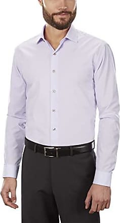 Kenneth Cole Kenneth Cole Unlisted Mens Dress Shirt Slim Fit Solid, Lilac, 15-15.5 Neck 32-33 Sleeve